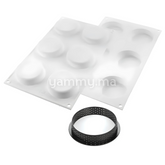 Kit Moule Silicone 6 Tartelettes 70mm Classique - Silikomart